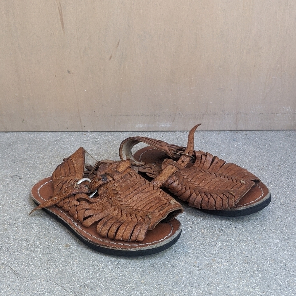 ❤️ Kid's Brown Leather Sandals